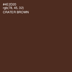 #4E2D20 - Crater Brown Color Image